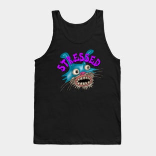 Stressed Bunny Purple Tank Top